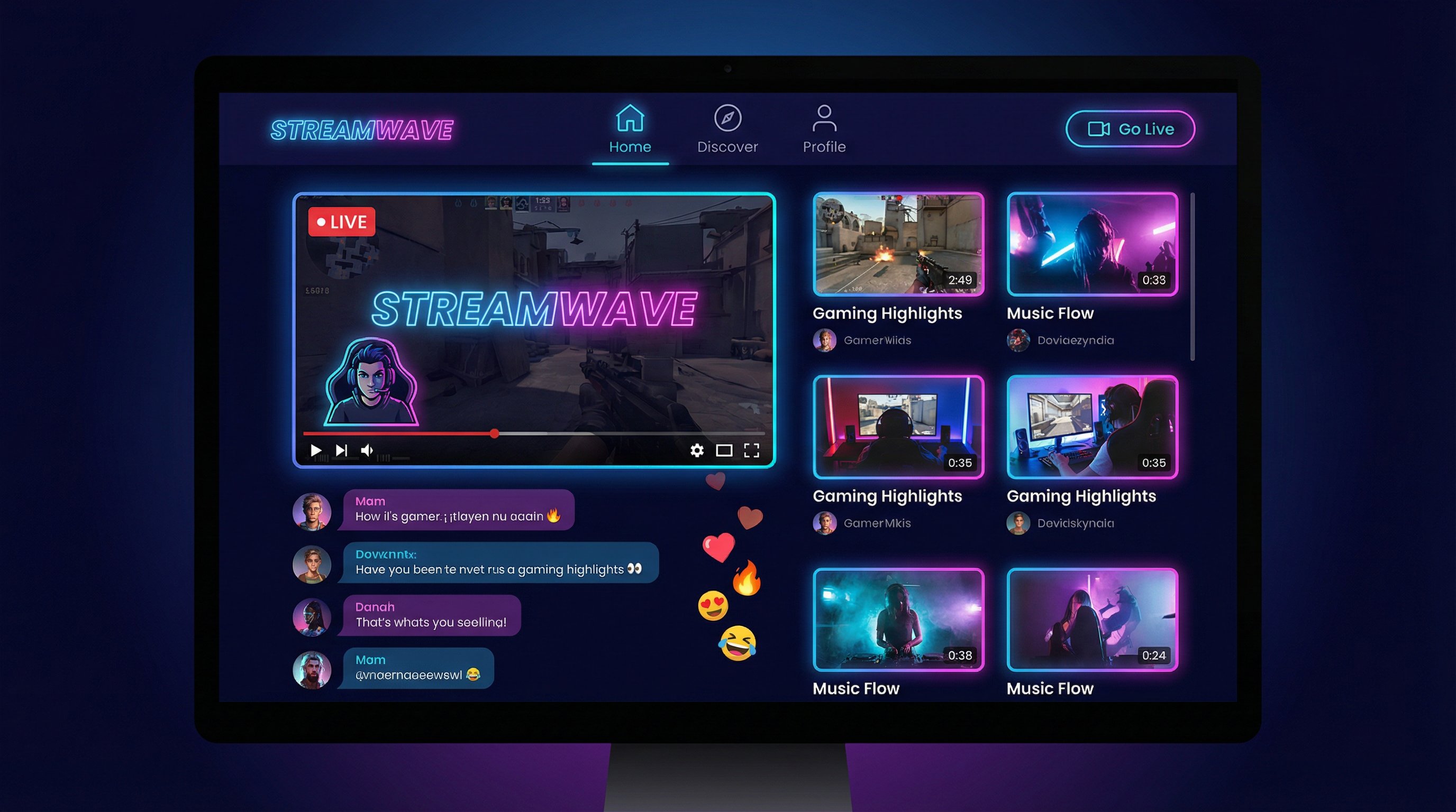 最高点击视频社区互动界面